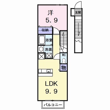 フラン　ブリッサ　Ａの物件間取画像